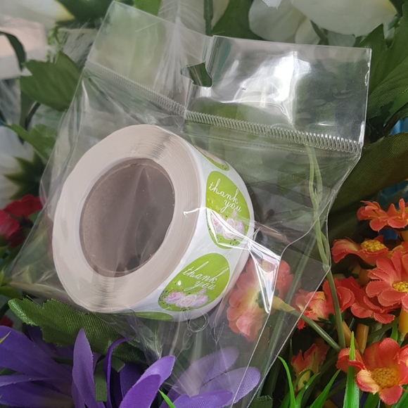 500 pcs Thank You Stickers with Roses 1" inch - Picture 9 of 10
